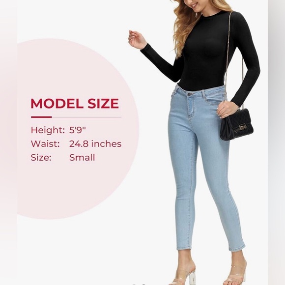 New ALONG FIT Long Sleeve Bodysuit fwith Adjustable Length - Picture 3 of 9